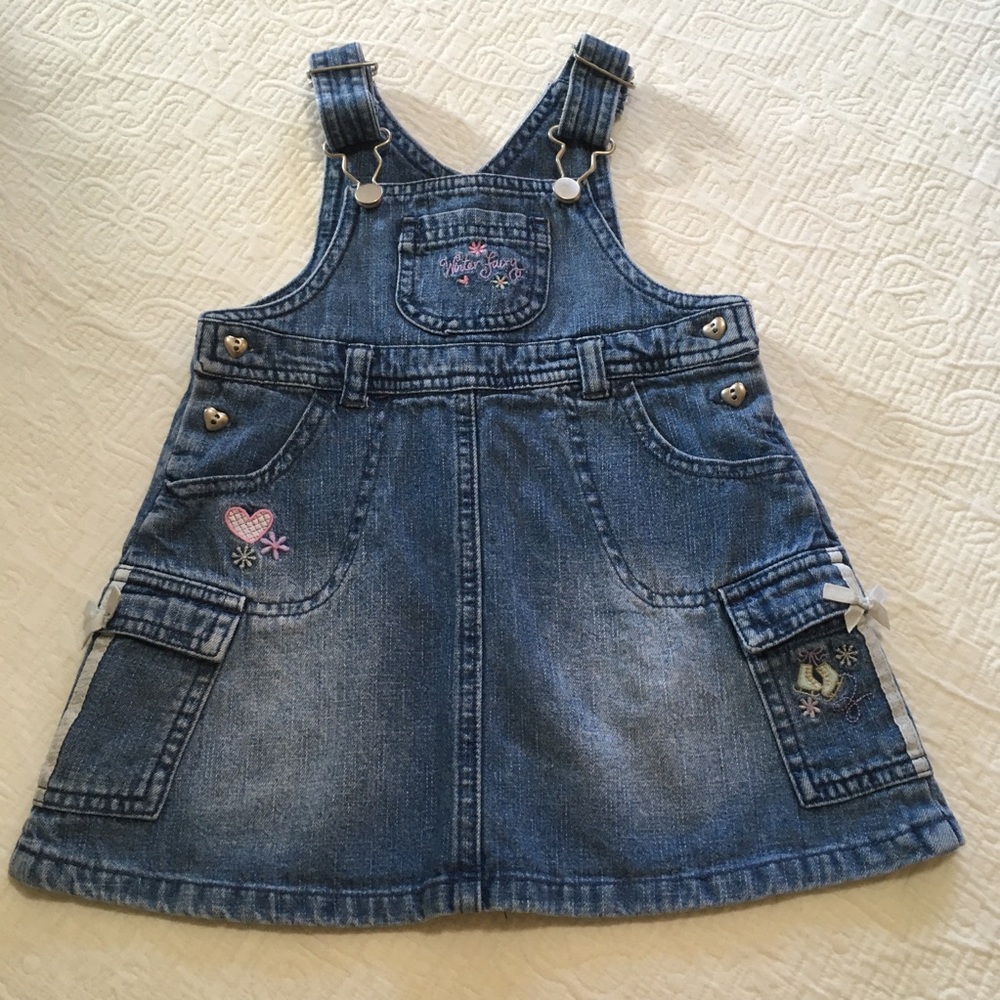 6m (5/$20) Denim Overall Skirt by George